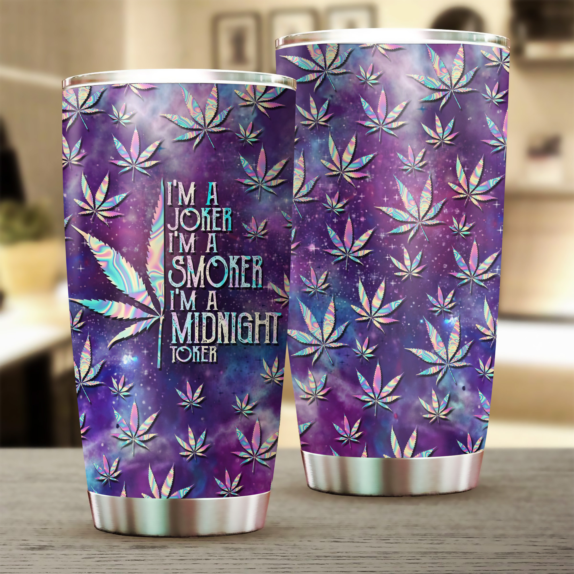 midnight toker tumbler funny purple tie dye travel cup 1 zvpbd