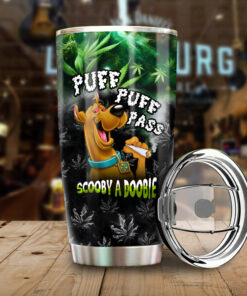 Puff Puff Pass Tumbler – Funny Weed Cup Gift for Stoners