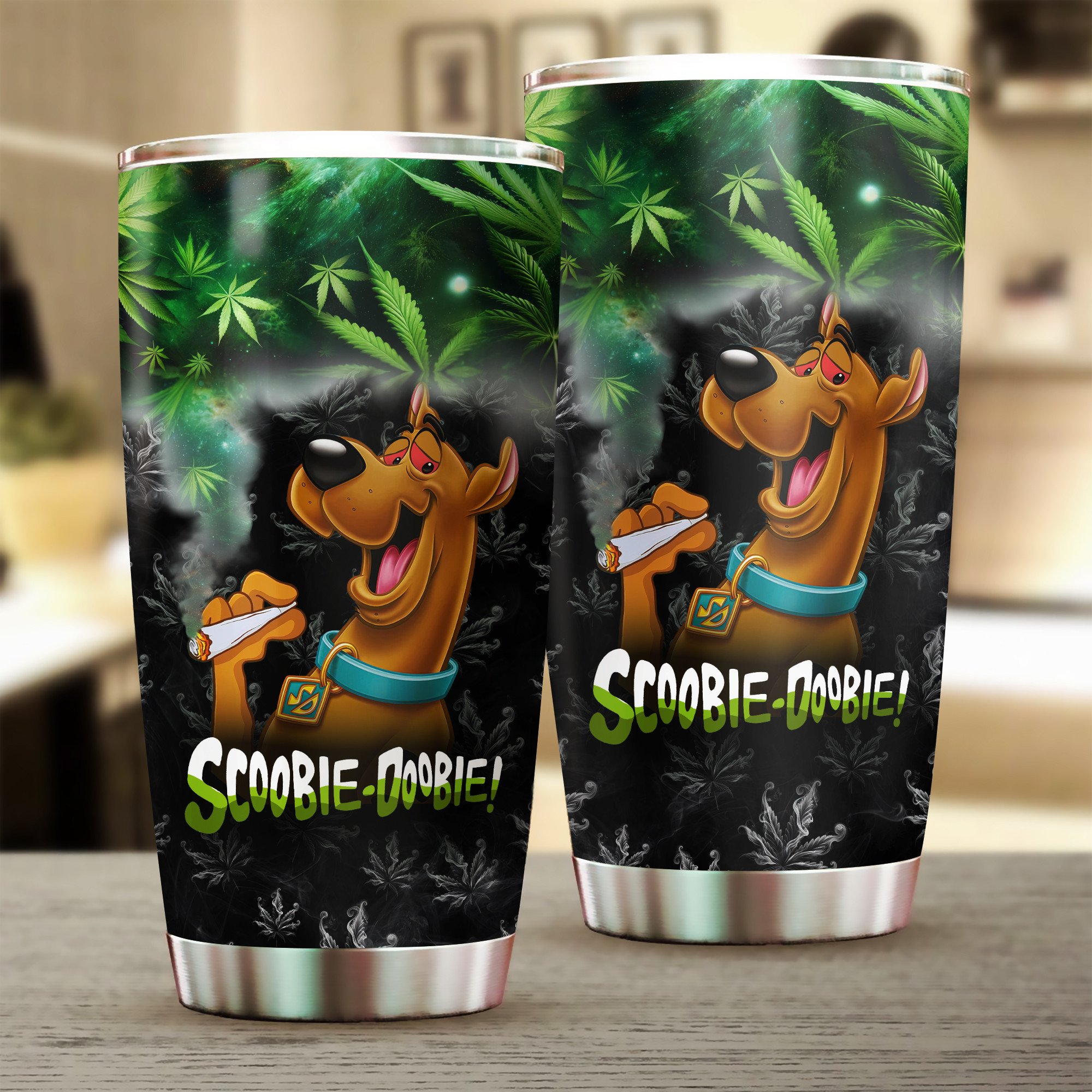 Scooby Doobie Tumbler – Funny Scooby Doo Weed Smoking Cup