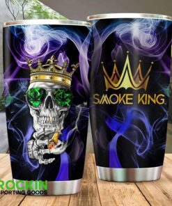 Smoke King Tumbler – Skull Crown Weed Design Cannabis Cup for Stoners
