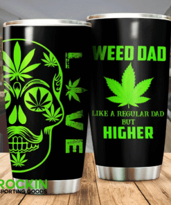 Weed Dad Tumbler – Funny Cannabis Gift for Fathers Who Love to Get Higher