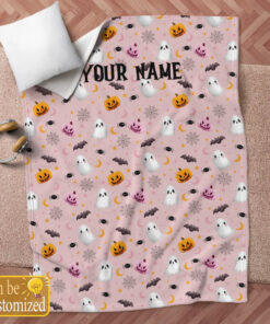 custom halloween blanket 9dbom