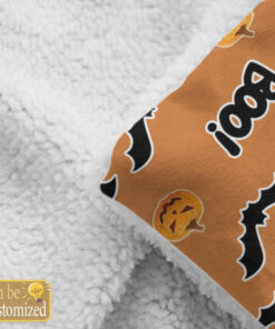 custom halloween blanket nit6h
