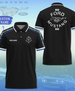 Ford Mustang Custom Polo Shirt – Personalized Racing Style for Mustang Fans