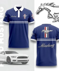 Ford Mustang Polo Shirt – Classic Design for Mustang Car Lovers