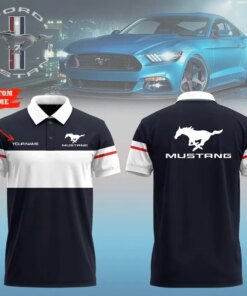 Ford Mustang Polo Shirt – Personalized Racing Apparel for Car Enthusiasts