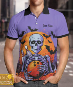 moonlight bones custom name bowling polo shirt 3fnqc