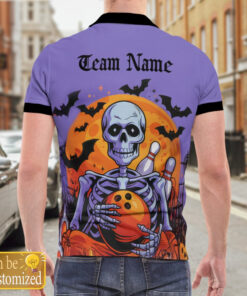 moonlight bones custom name bowling polo shirt 3oybw