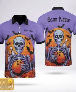 Moonlight Bones | Custom Name Bowling Polo Shirt