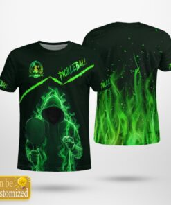 Personalized Neon Blaze Pickleball Power 3D Shirt