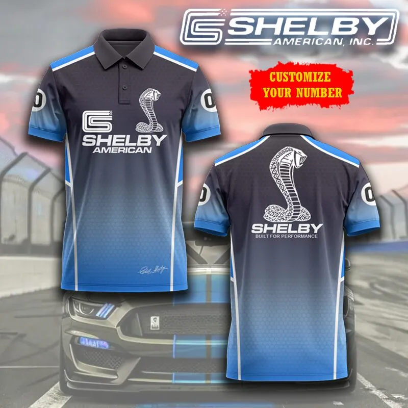 shelby american custom polo shirt personalized racing style