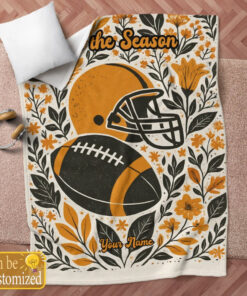 tis the season football blanket dhlji