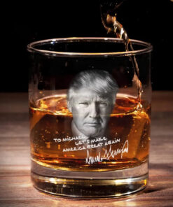 Let's Bring The Greatness Back - US Election Whiskey Glass - Gift For Conservative Supporters
