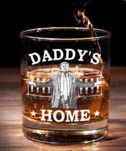 Second Term Promises Bold Moves And Reforms - US Election Whiskey Glass - Gift For Conservative Supporters
