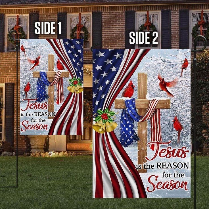 Celebrating the Spirit of the Season with the Jesus Christmas Flag