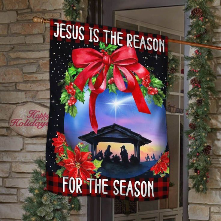 Celebrating the Spirit of the Season with the Jesus Christmas Flag