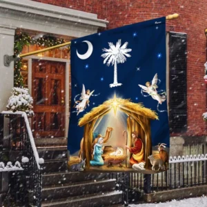 jesus christmas flag