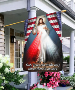 Divine Mercy Flag Only Jesus Can Make Way Where There Is No Way DDH3095F