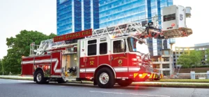 Fire Truck Hawaiian Shirt
