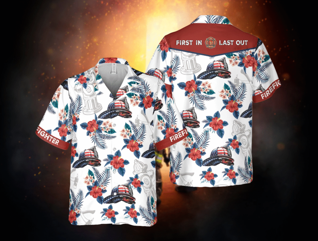 Fire Truck Hawaiian Shirt 5 image 2