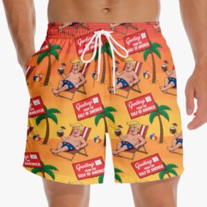 funny Trump beach shorts